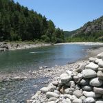 Pools in the mountain river